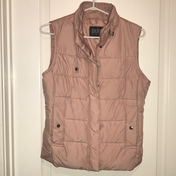 DKNY Pink Puffer Vest - Picture 1 of 3
